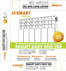 Радиатор биметаллический  SMART lnstall biEasy One 500, 6 секций 