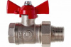 VF.227.NB1.012N/P59, Кран шаровой для ВОДЫ VALFEX ВР/НР, АМЕРИКАНКА НИКЕЛИР-Й, бабочка 1/2" (80/20)