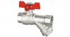 HLV-101293.N.01, HLV кран шаровый с фильтром 1/2" г/г, ручка-бабочка