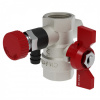 VF.244.NB1.012.M20.N/P59, Кран N/P59 1/2"-М20 г/г с ДРЕНАЖ. и ВОЗДУХО-М, бабочка, НИКЕЛ. VALFEX (15)