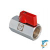 HLV кран МИНИ шаровый  ХРОМ. 1/2" х 1/2" г/г