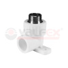 Угол с наружной резьбой (простое крепление) 20х1/2" (80/20) (Valfex) БЕЛЫЙ