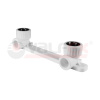 Комплект настенный для смесителя 20х1/2" в.р. (20/5) (Valfex) БЕЛЫЙ