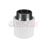 Муфта переходная с наружной резьбой 25 х 1/2" (100/25) (Valfex) БЕЛАЯ