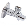 ARCO кран шаровый угловой, НP 1/2 х 3/4, хром, 00733, А-80