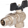 SVB-0008-000015, Stout кран шаровый 1/2" с американкой угловой, бабочка