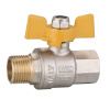 VRQ211-01 Кран газовый 1/2" ВН х НР (бабочка) (112шт)