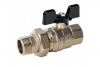 SVB-0007-200020, Stout кран шаровый 3/4" с американкой, бабочка