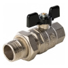 SVB-0007-000015, Stout кран шаровый 1/2" с американкой, бабочка