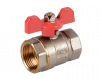 Кран шаровый латунный sanext 1/2" г/г, бабочка
