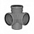 Крестовина двухпл.110/110/110 вн.канализ. (18) VALFEX