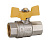 VRQ210-01 Кран газовый 1/2" ВН х ВН (бабочка) (112шт)