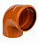 Flextron канализ. отвод  Ø160 х 90° РЫЖИЙ (6)