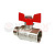 VF.218.NB2.100, Кран шаровой  PREMIUM  1" г/ш, бабочка, никел.  VALFEX (32/8)
