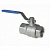 Кран шаровый из нержавеющей стали 1000 WOG 1/2" г/г, ручка-рычаг 