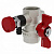 VF.244.NB1.012.M20.N/P59, Кран N/P59 1/2"-М20 г/г с ДРЕНАЖ. и ВОЗДУХО-М, бабочка, НИКЕЛ. VALFEX (15)