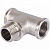 SFT-0065-121212, STOUT тройник никелированный 1/2" г/ш/г