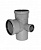 Крестовина двухпл.110/110/50 прав. вн.канализ. (25) VALFEX