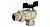 SVB-0008-000001, Stout кран шаровый 1" с американкой угловой, бабочка