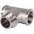 SFT-0065-343434, STOUT тройник никелированный 3/4" г/ш/г