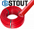 SPX-0002-001620, Труба Stout Pex-a 16 х 2,0 мм красная бухта 200 м