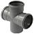Крестовина 110/110/110 х 87,5° вн.канализ. (15) VALFEX