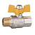 VRQ211-01 Кран газовый 1/2" ВН х НР (бабочка) (112шт)