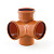 Flextron крестовина двухпл.110/50/50 90° РЫЖАЯ (1)