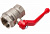 VF.214.NR3.200, Кран шаровой PREMIUM  2" г/г, рычаг, никел.  VALFEX (4/1)